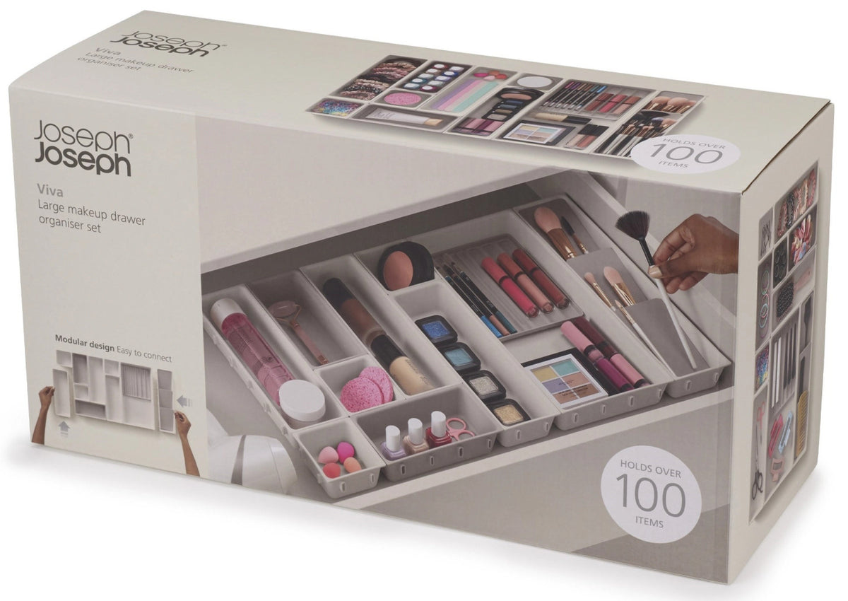 Viva 12 tlg. Makeup Organiser Set Shell in Beige präsentiert im Onlineshop von KAQTU Design AG. Pflege ist von Joseph Joseph