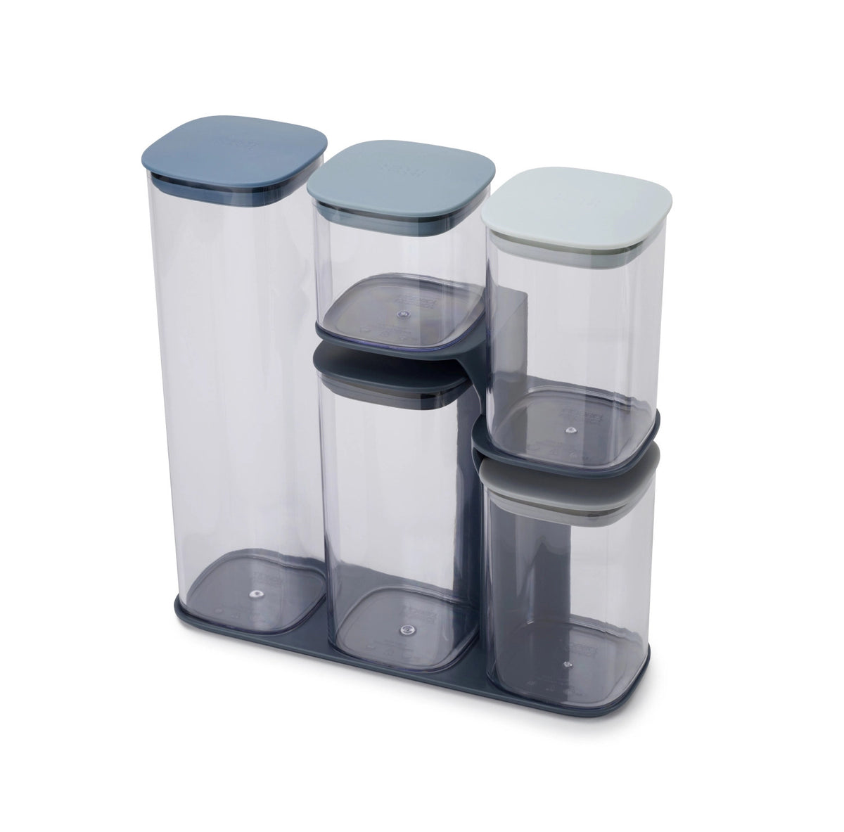 Podium Sky Aufbewahrung 5-tlg. in Grau präsentiert im Onlineshop von KAQTU Design AG. Aufbewahrungsdose ist von Joseph Joseph