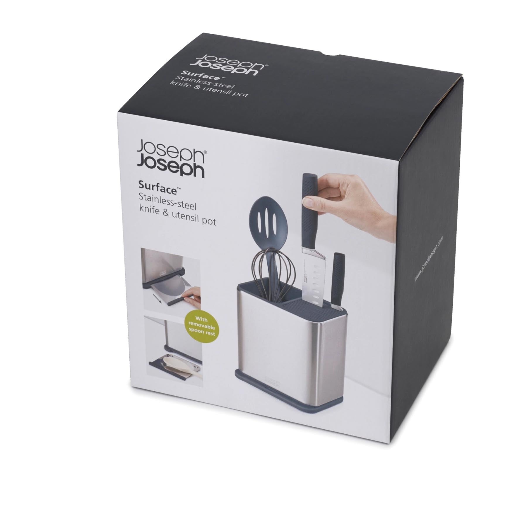 Eleganter Utensilienhalter in Silber, 18x20x13cm, ideal zur übersichtlichen Aufbewahrung von Kochutensilien und zur Optimierung Ihrer Kücheneffizienz.
