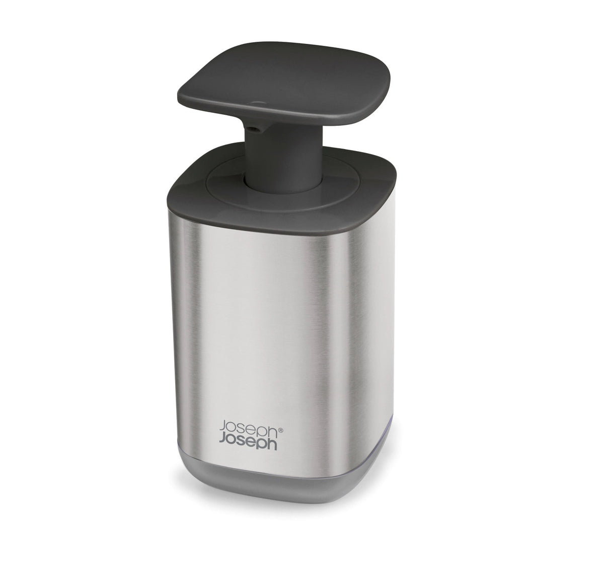 Presto Steel Hygienischer Seifenspender - Grau in Silber präsentiert im Onlineshop von KAQTU Design AG. Abwasch ist von Joseph Joseph