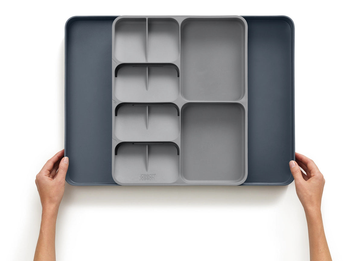 DrawerStore Erw. Besteck, Gebrauchsge., Gadgets-Org., Grau in Silber präsentiert im Onlineshop von KAQTU Design AG. Küchenhelfer ist von Joseph Joseph