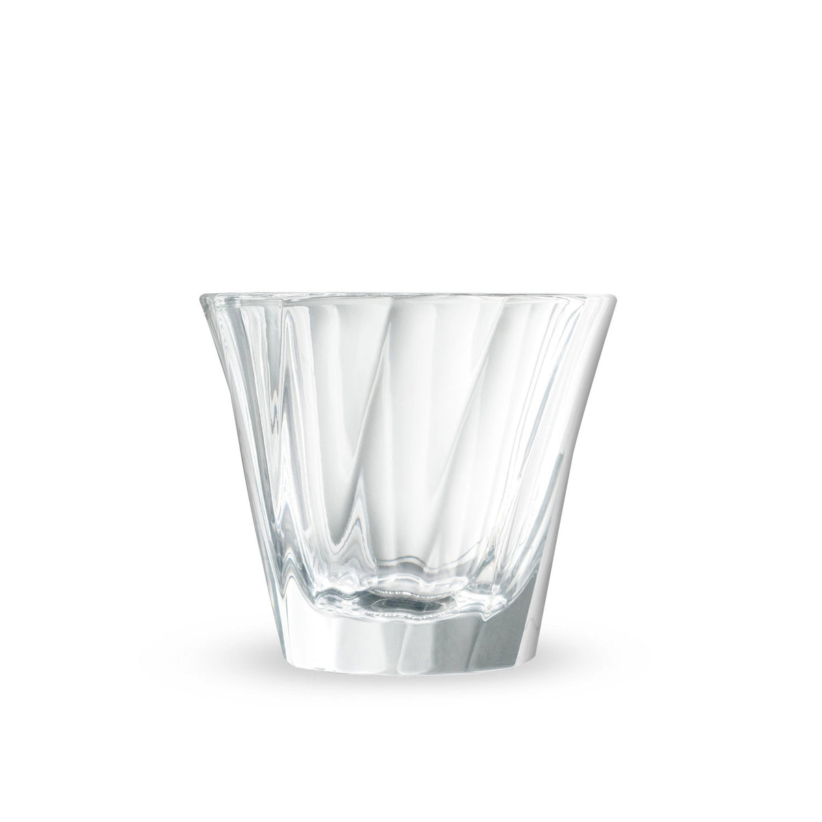 Twisted Cortado Glas  klar , Urban Glass in Transparent präsentiert im Onlineshop von KAQTU Design AG. Tasse ist von Loveramics
