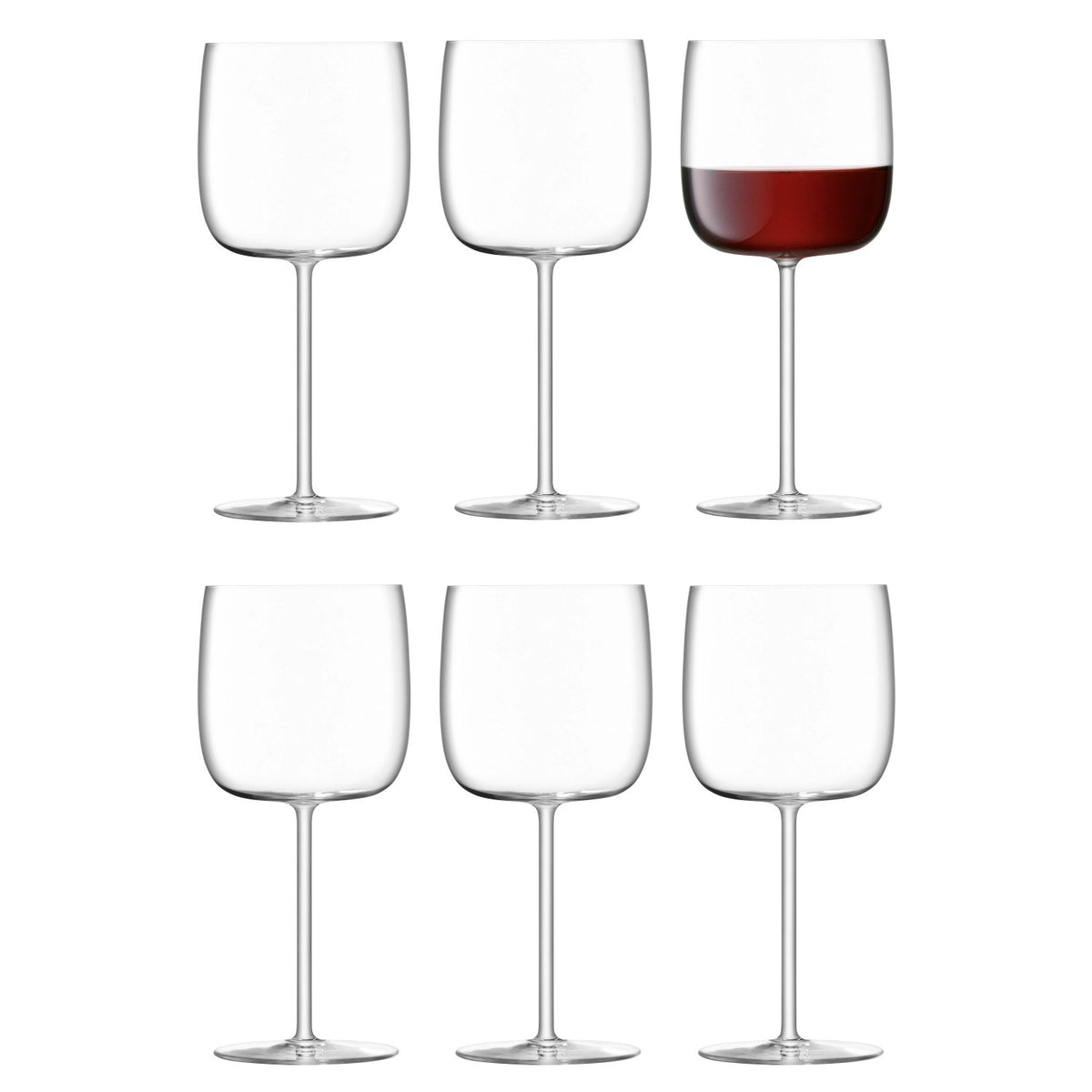 6er Set Borough Weinglas Promoset 450ml transparent in Transparent präsentiert im Onlineshop von KAQTU Design AG. Universal Weingläser ist von LSA