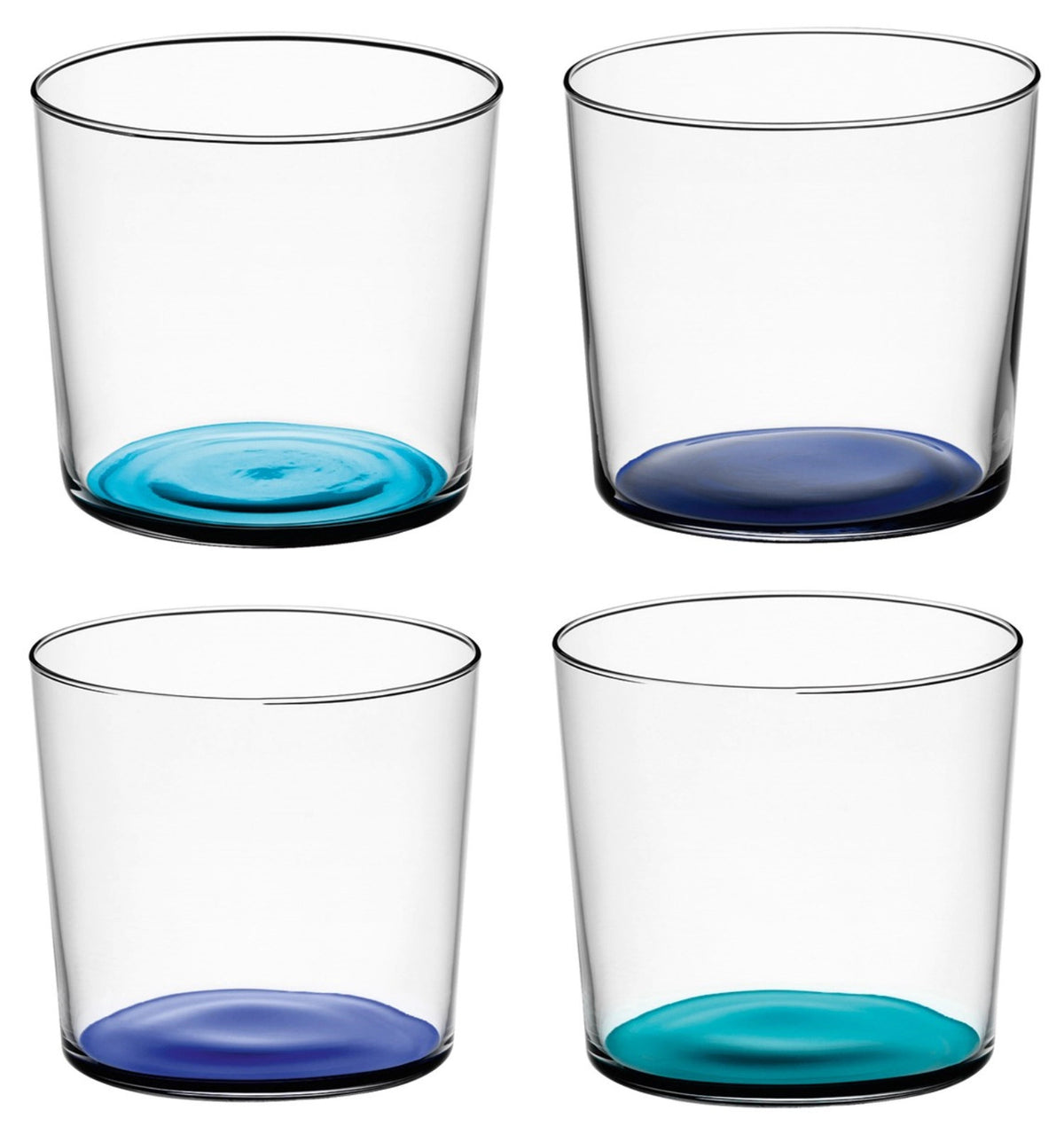 4er Set Coro Becher 310ml in Blau präsentiert im Onlineshop von KAQTU Design AG. Glas ist von LSA