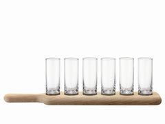Paddle Wodka Set  Unterteil aus Eiche L40cm - klar