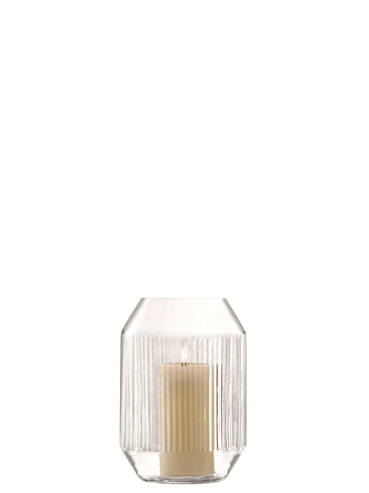Rotunda Sturmlicht Vase H26cm Klar in Transparent präsentiert im Onlineshop von KAQTU Design AG. Vase ist von LSA