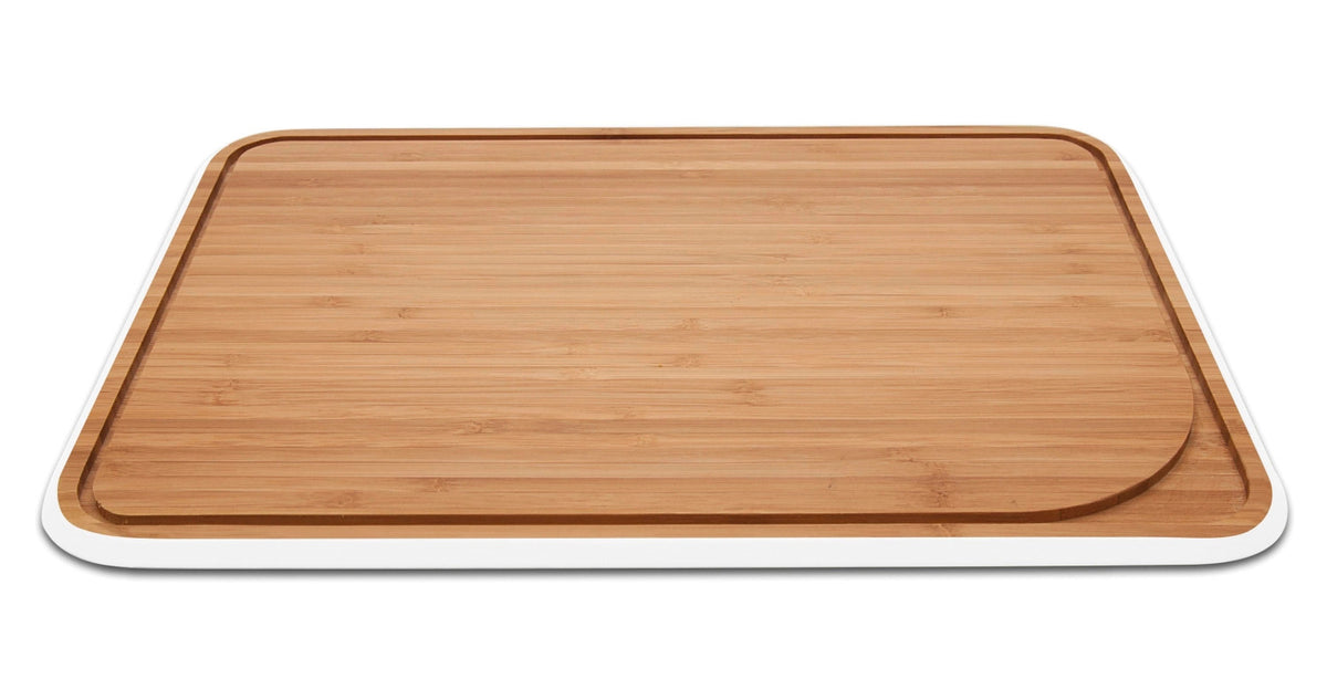Pebbly Schneidebrett M, weiss 25x35cm in Braun präsentiert im Onlineshop von KAQTU Design AG. Schneidbrett ist von Pebbly
