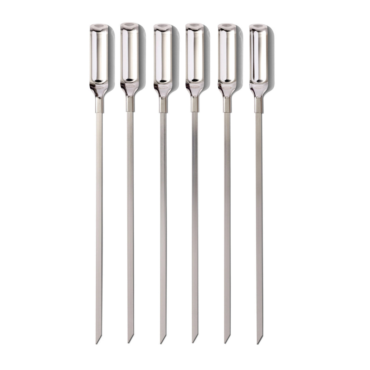 6er Set Good Grips Grillspiesse Edelstahl in Silber präsentiert im Onlineshop von KAQTU Design AG. Grillzubehör ist von OXO
