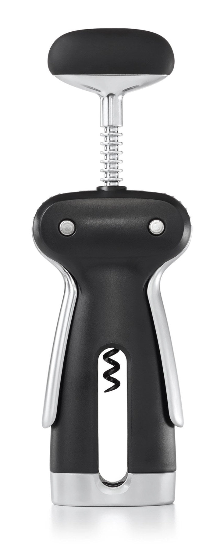 Good Grips Steel Korkenzieher mit Folienschneider schwarz in Schwarz präsentiert im Onlineshop von KAQTU Design AG. Barzubehör ist von OXO