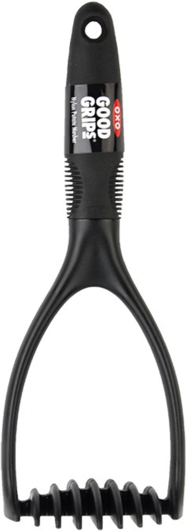 Nylon Kartoffelstampfer, schwarz in Schwarz präsentiert im Onlineshop von KAQTU Design AG. Küchenhelfer ist von OXO