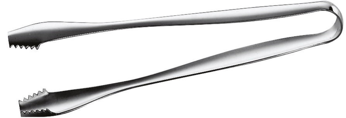 Eiszange 18cm in Silber präsentiert im Onlineshop von KAQTU Design AG. Zange ist von Piazza