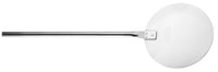 Pala per pizza in acciaio inox D22cm lunghezza totale 172cm manico rosso