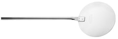 Pala per pizza in acciaio inox D22cm lunghezza totale 172cm manico rosso