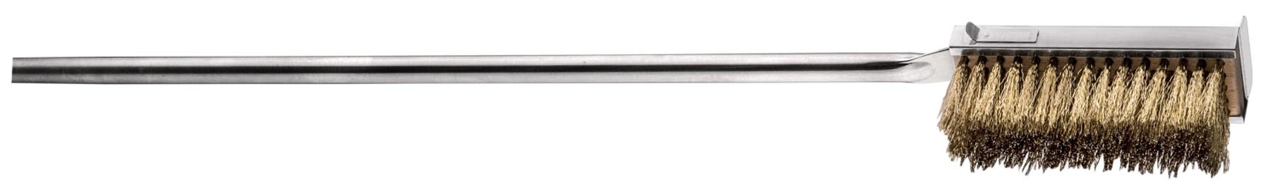 Ofenbürste rechteckig 16.5x5.5x7cm Messing Fast Change 167cm in Braun präsentiert im Onlineshop von KAQTU Design AG. Grillzubehör ist von Piazza