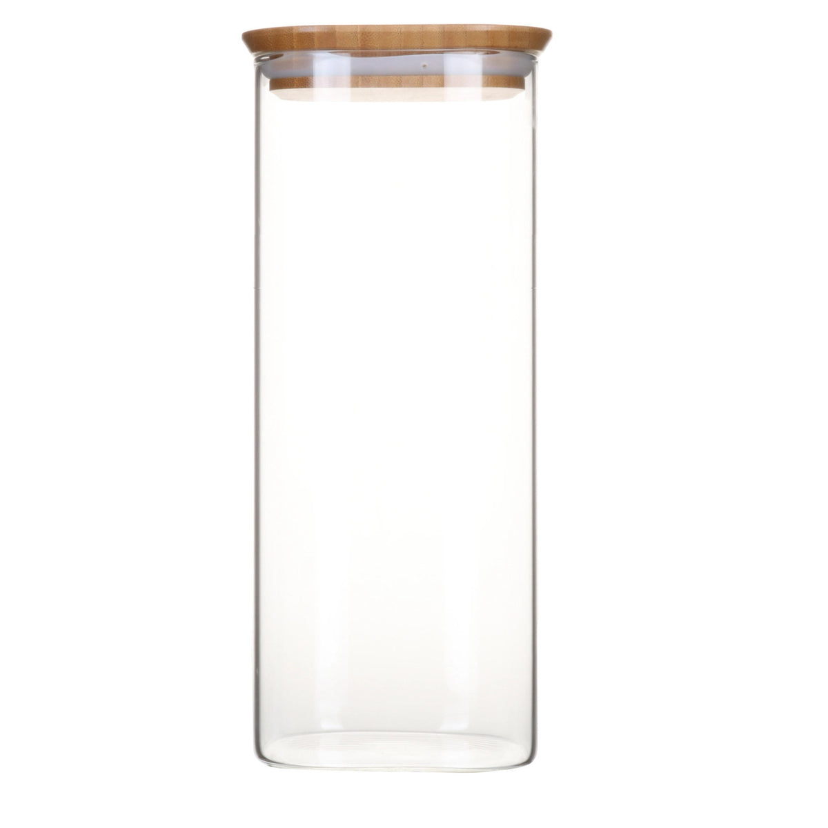 Pebbly Vorratsglas mit Bambusd., 2.2 l, 11x11x30cm in Braun präsentiert im Onlineshop von KAQTU Design AG. Aufbewahrungsdose ist von Pebbly