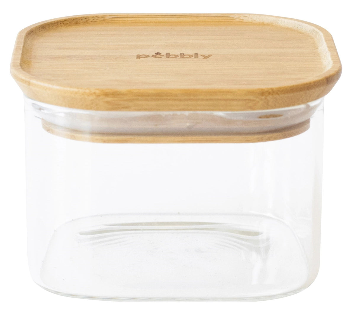 Pebbly Vorratsglas mit Bambusd. 0.5l, 11x11x7cm in Braun präsentiert im Onlineshop von KAQTU Design AG. Aufbewahrungsdose ist von Pebbly
