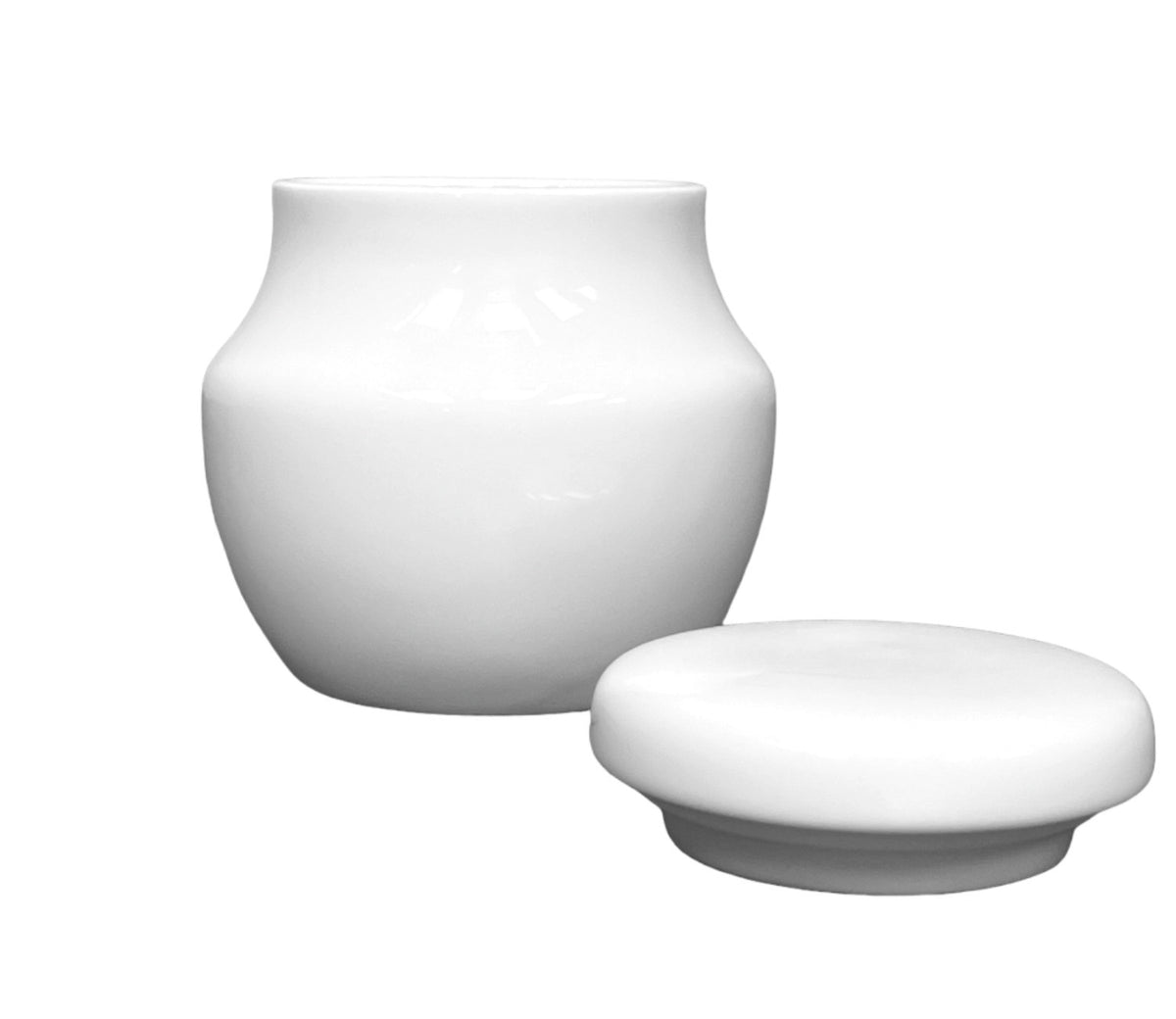 Uni 09 Zuckerdose 0.2lt in Weiss präsentiert im Onlineshop von KAQTU Design AG. Aufbewahrungsdose ist von Royal Porcelain