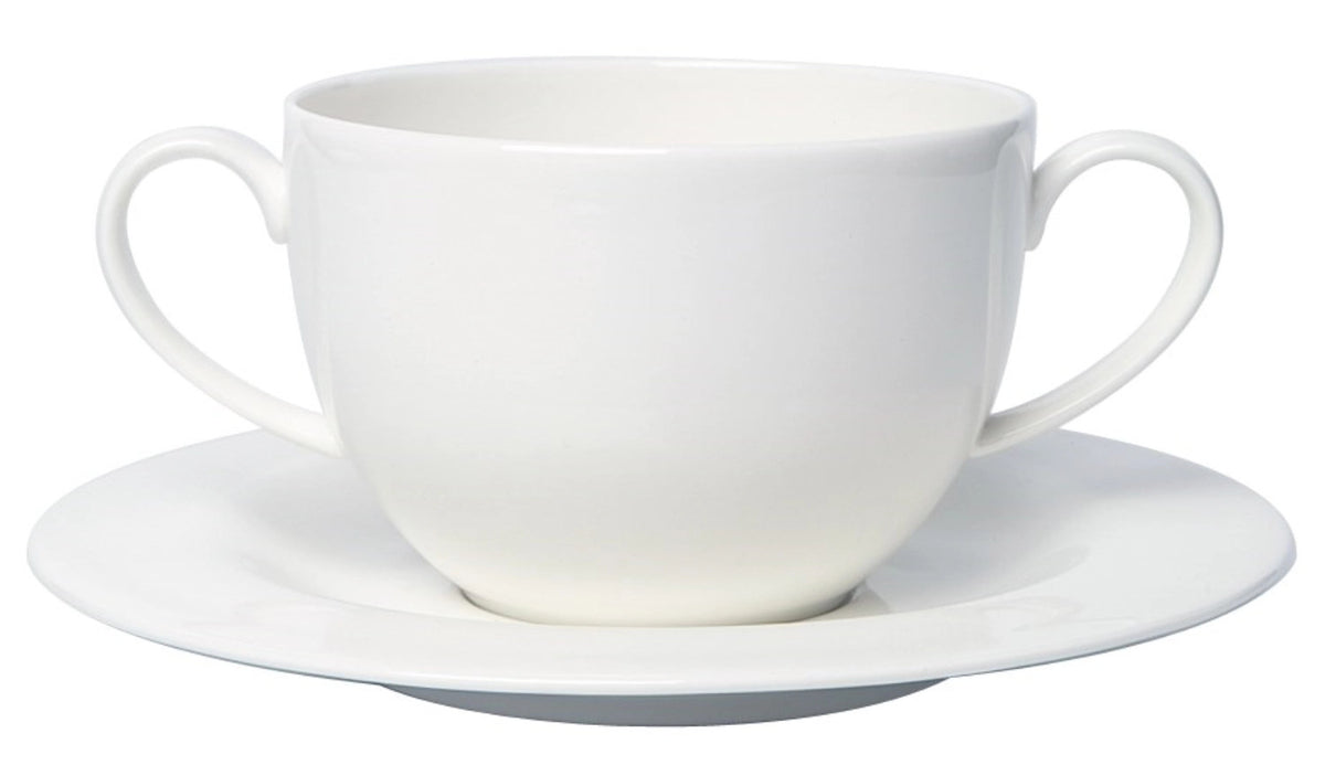 Verona BC Suppentasse mit Henkeln 0.3lt in Weiss präsentiert im Onlineshop von KAQTU Design AG. Tasse ist von Royal Porcelain