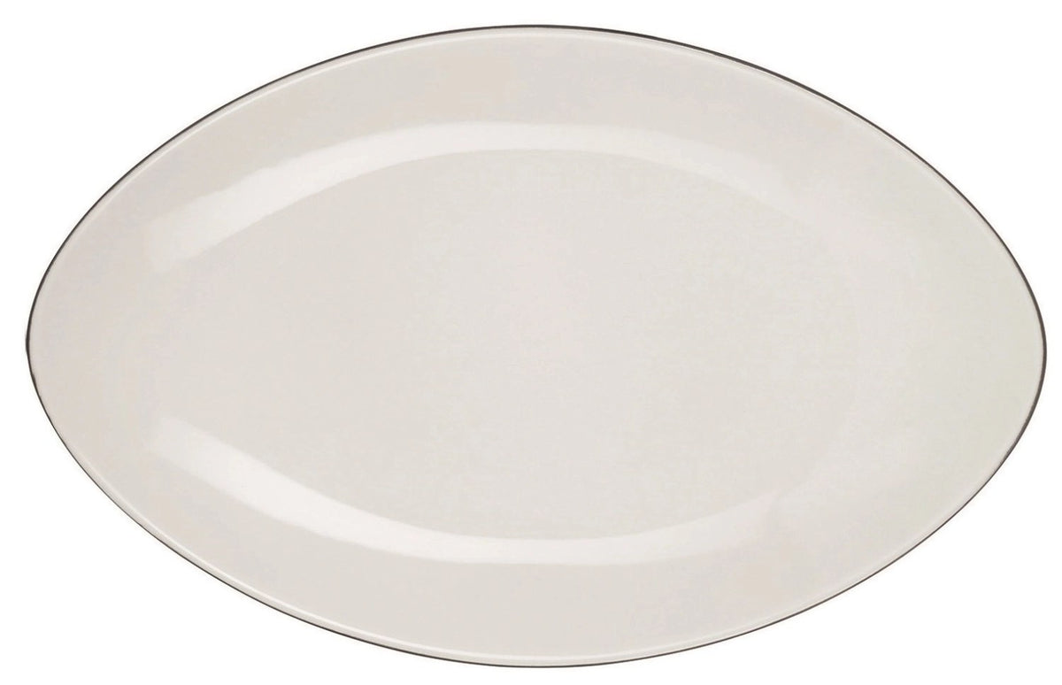 Piatto da portata Equinoxe ovale, 35x22,3x4 cm, bianco