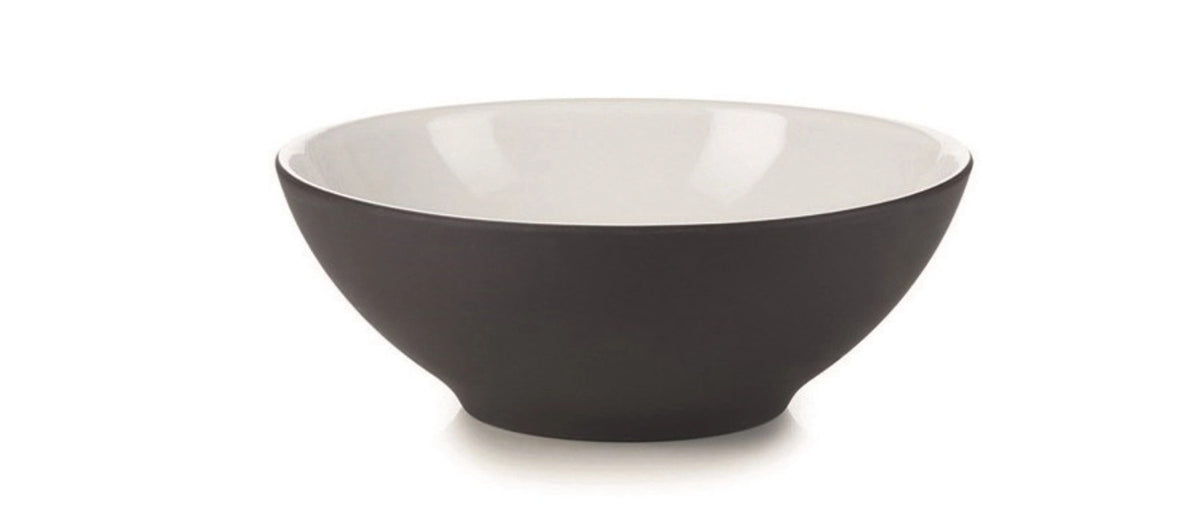 Equinoxe Suppenschalen, Ø 15 cm, H: 5.6 cm, 35 cl, weiss in Schwarz präsentiert im Onlineshop von KAQTU Design AG. Teller ist von Revol