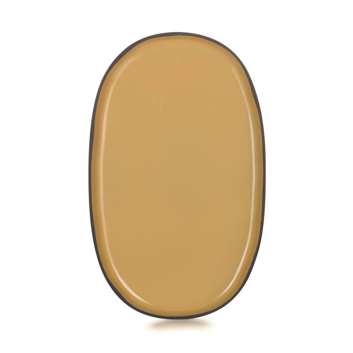 Caractère Servierplatte, oval, 35.5x21.8x2.5cm, Kurkuma in Orange präsentiert im Onlineshop von KAQTU Design AG. Platte ist von Revol