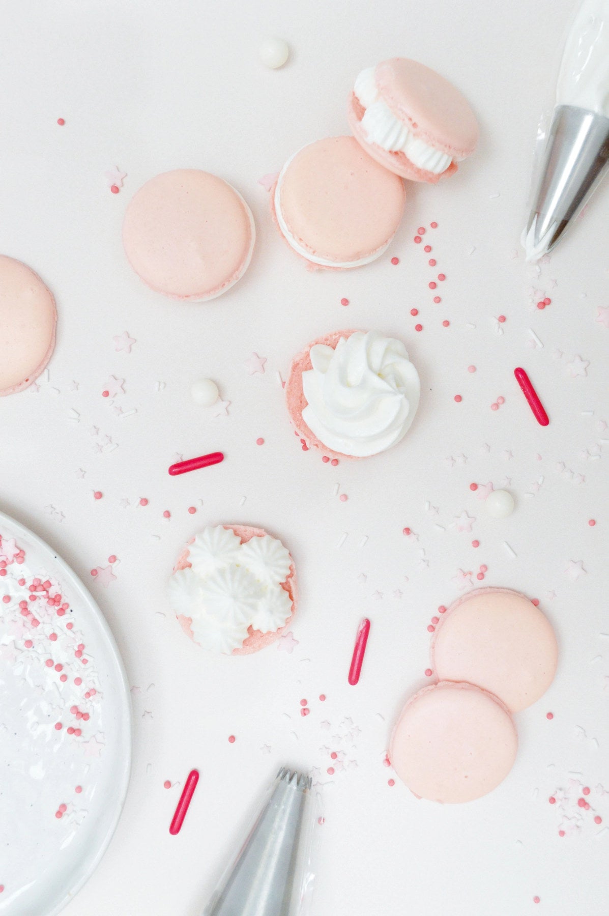 3er Set Edelstahltüllen Macarons in Silber präsentiert im Onlineshop von KAQTU Design AG. Backutensilien ist von Scrap Cooking