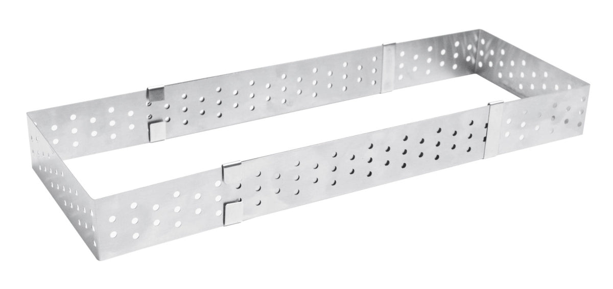Edelstahlbackfrom perforiert ausziehbar 22-24cm H3cm in Silber präsentiert im Onlineshop von KAQTU Design AG. Backutensilien ist von Scrap Cooking