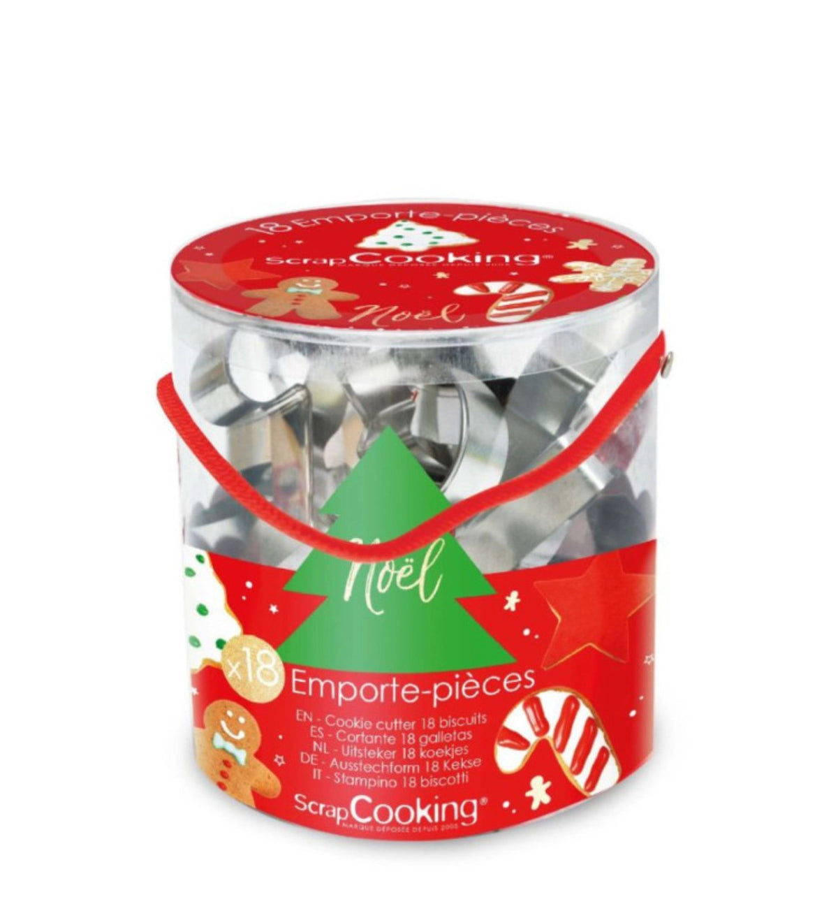 18-tlg. Set Ausstechformen Weihnachten in Silber präsentiert im Onlineshop von KAQTU Design AG. Ausstecher ist von Scrap Cooking