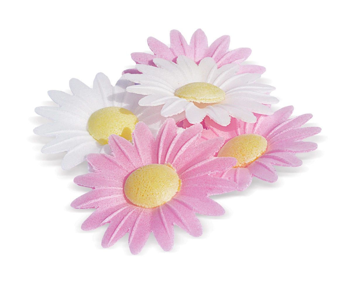 18 Stk. Zuckerfiguren essbar Gänseblümchen in Mehrfarbig präsentiert im Onlineshop von KAQTU Design AG. Zutaten ist von Scrap Cooking