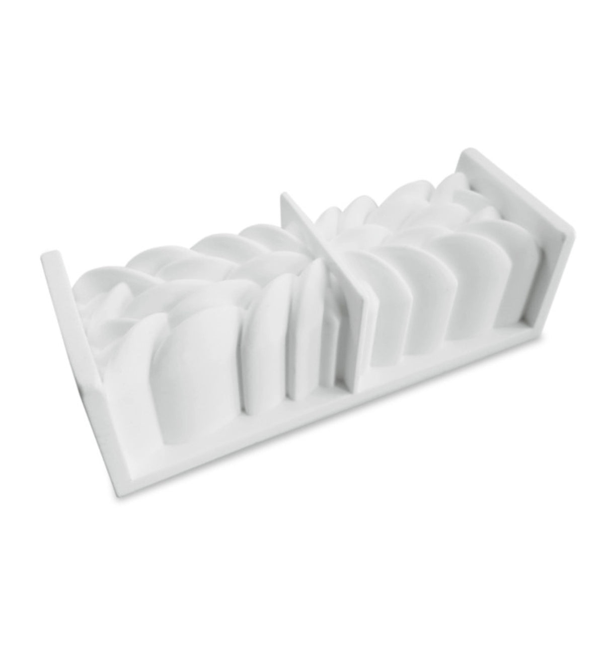 3D Silikonform Bûche L21cm in Weiss präsentiert im Onlineshop von KAQTU Design AG. Backform / Backblech ist von Scrap Cooking