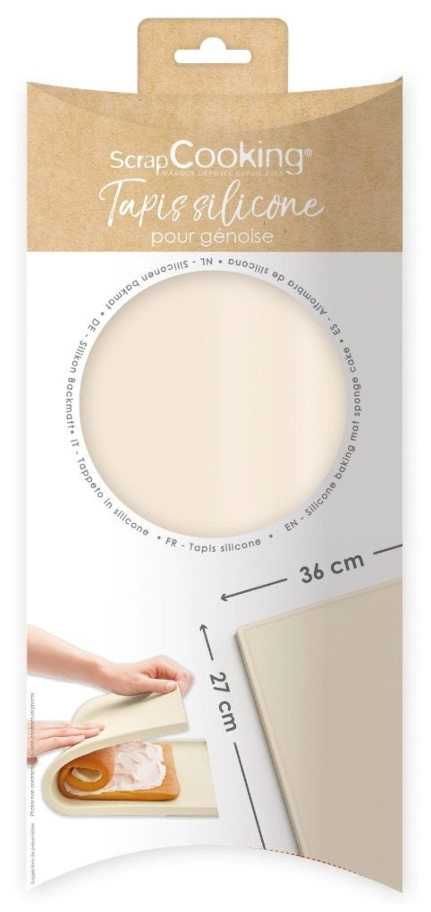 Silikonmatte für Rouladen 40x30cm in Violett präsentiert im Onlineshop von KAQTU Design AG. Backutensilien ist von Scrap Cooking