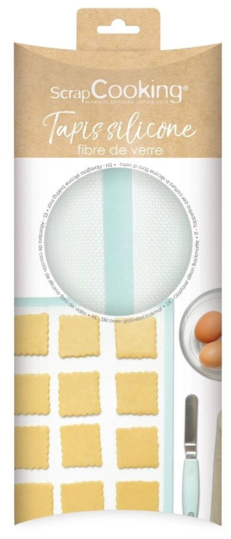 Glasfaser-Silikon-Backmatte 30x40cm in Grün präsentiert im Onlineshop von KAQTU Design AG. Backutensilien ist von Scrap Cooking
