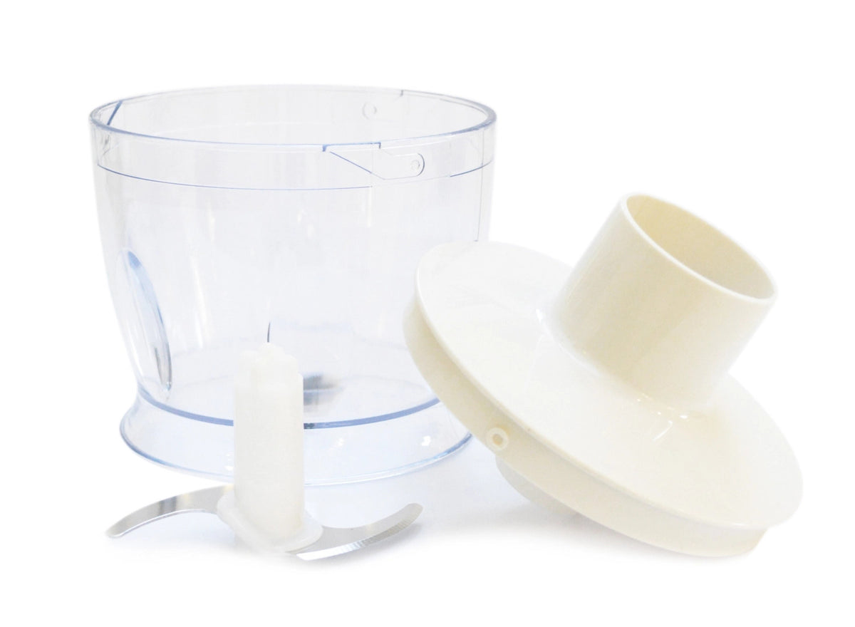 3-in-1 Handmixer, Schneebesen, Zerkleiner in Weiss präsentiert im Onlineshop von KAQTU Design AG. Schwingbesen ist von Scrap Cooking