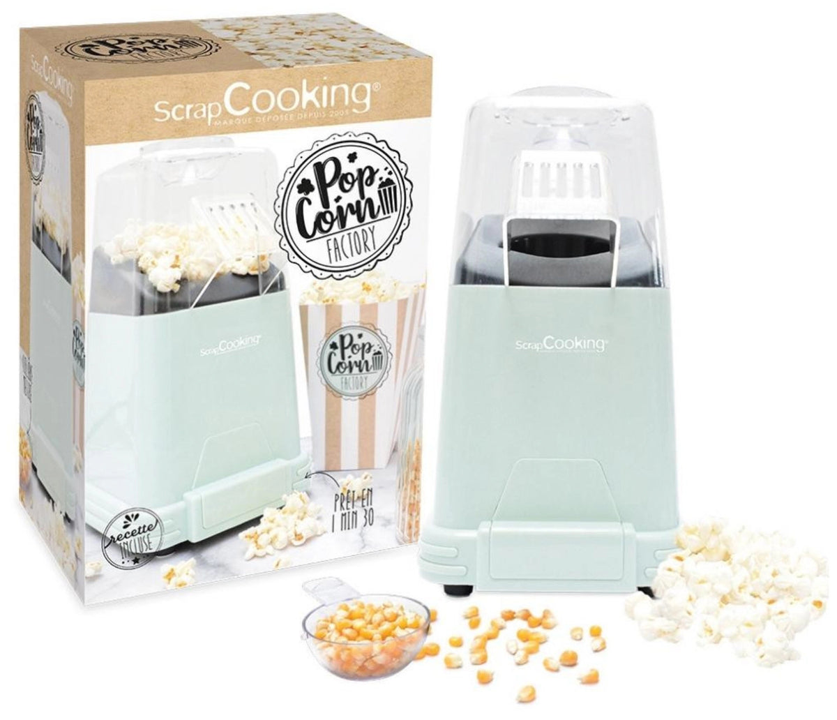 Popcorn Factory in Grün präsentiert im Onlineshop von KAQTU Design AG. Küchengerät ist von Scrap Cooking