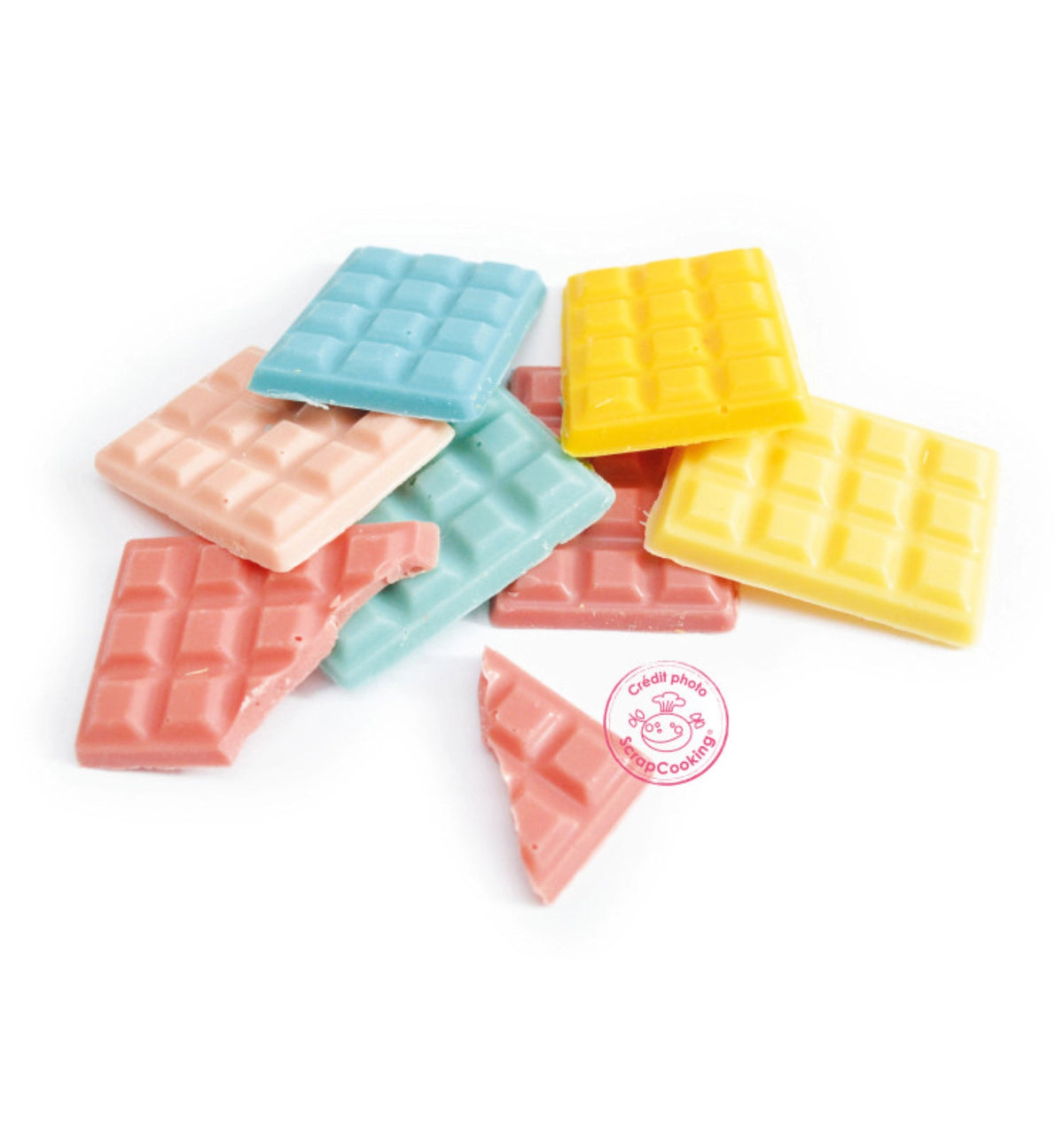 3-tlg. Set Farbpulver Chocolat rotgelbblau 3x5g in Mehrfarbig präsentiert im Onlineshop von KAQTU Design AG. Zutaten ist von Scrap Cooking
