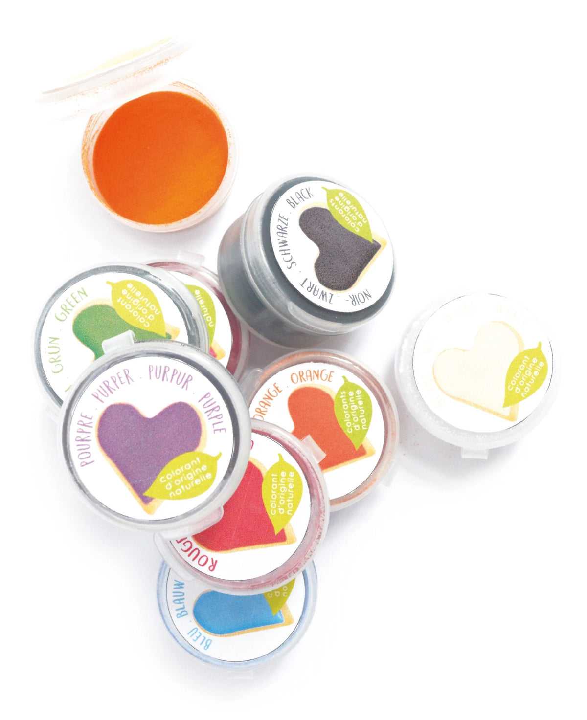 9er Set natürliche Lebensmittelfarben in Mehrfarbig präsentiert im Onlineshop von KAQTU Design AG. Zutaten ist von Scrap Cooking