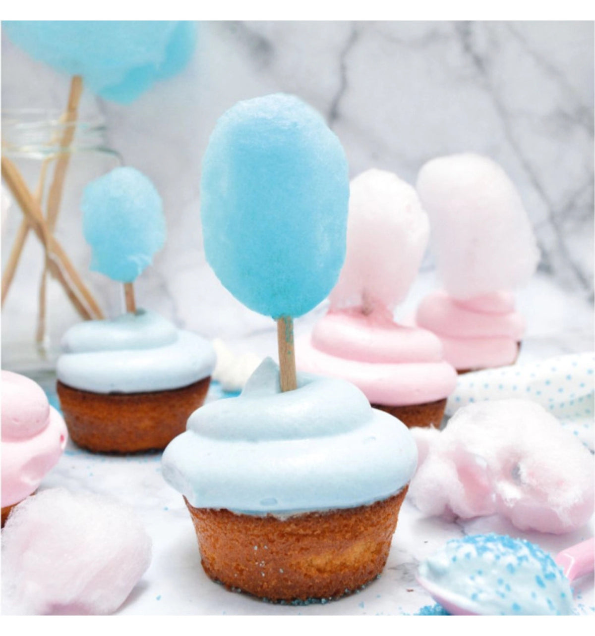 Fertigmischung Zuckerwatte Cola Aroma 160g in Blau präsentiert im Onlineshop von KAQTU Design AG. Zutaten ist von Scrap Cooking