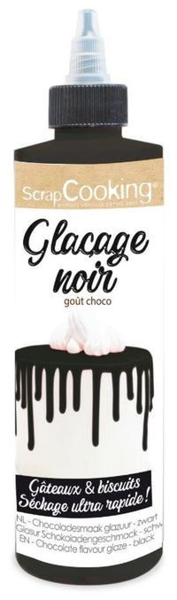 Drip cake glassato al gusto cioccolato, nero 130g
