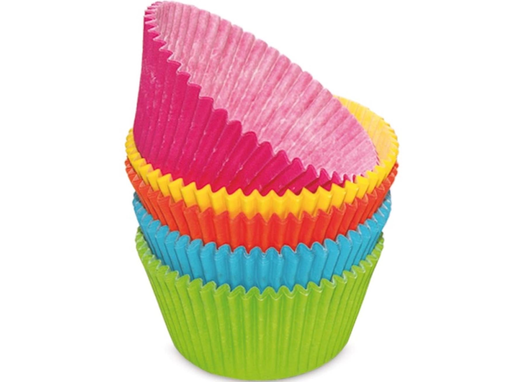 100 Stk. Papierförmchen bunt in Mehrfarbig präsentiert im Onlineshop von KAQTU Design AG. Backform / Backblech ist von Scrap Cooking