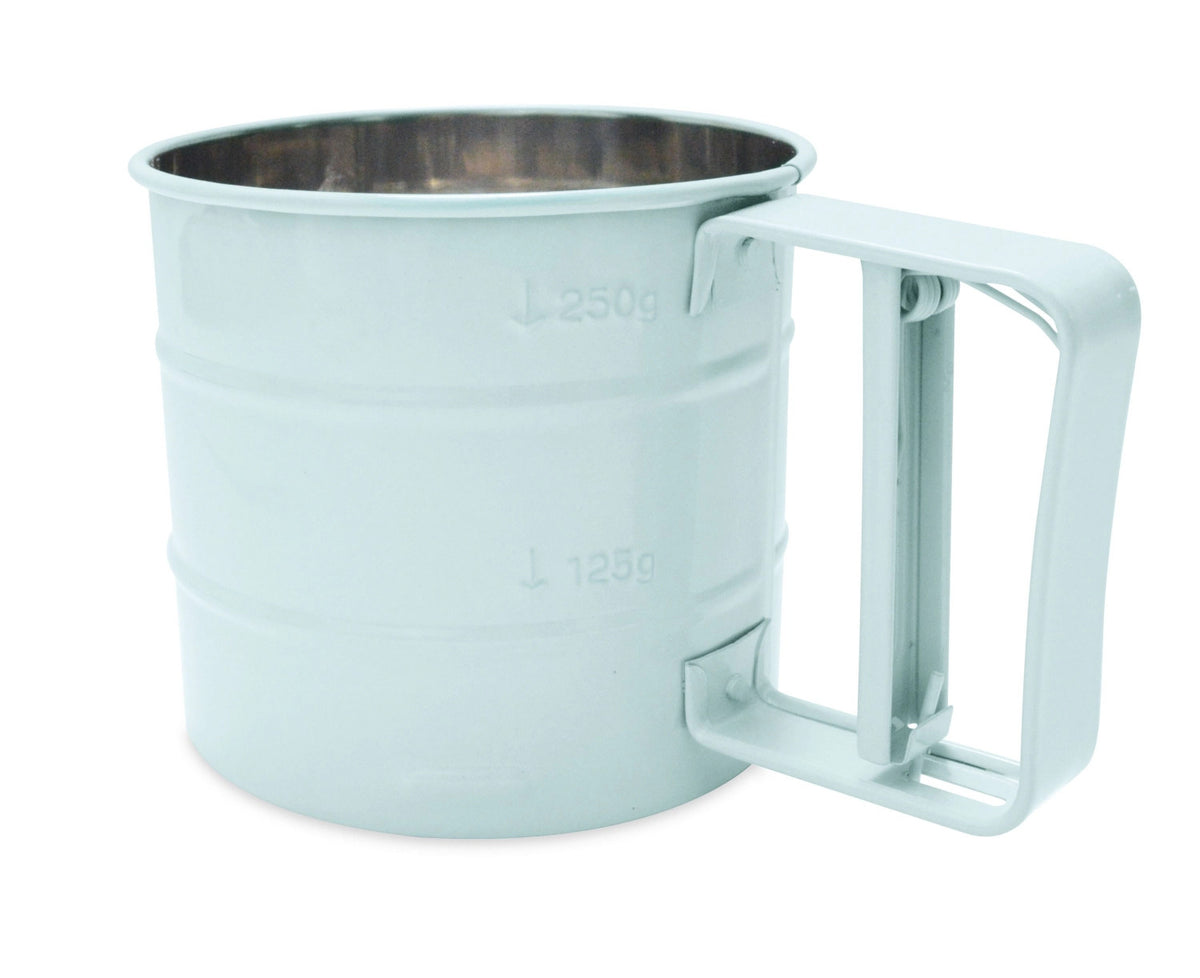2 in 1 Streuer und Sieb D9.8 H9.4cm in Blau präsentiert im Onlineshop von KAQTU Design AG. Aufbewahrungsdose ist von Scrap Cooking