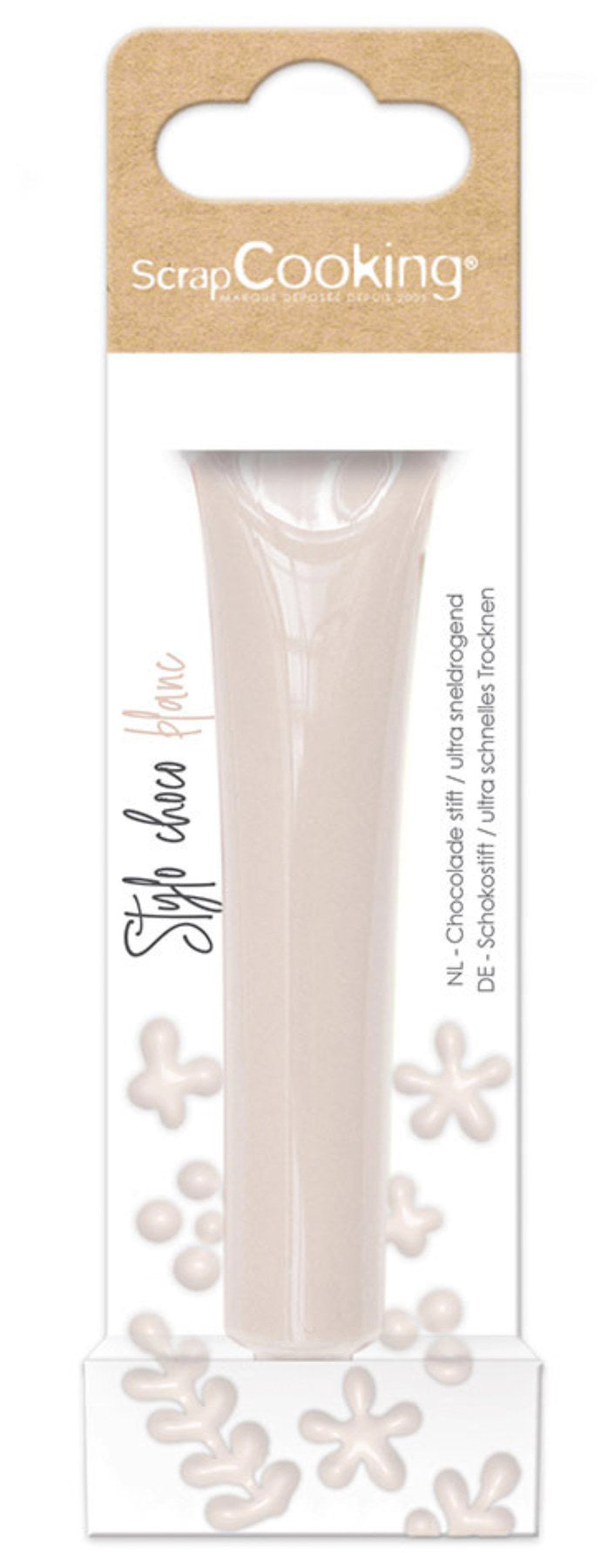 Stift mit Schokoladengeschmack weiss 25g in Weiss präsentiert im Onlineshop von KAQTU Design AG. Zutaten ist von Scrap Cooking