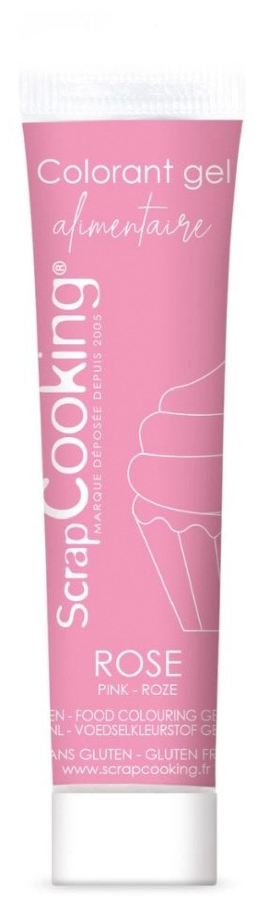 Lebensmittelfarbe Gel rosa 20g in Pink präsentiert im Onlineshop von KAQTU Design AG. Zutaten ist von Scrap Cooking