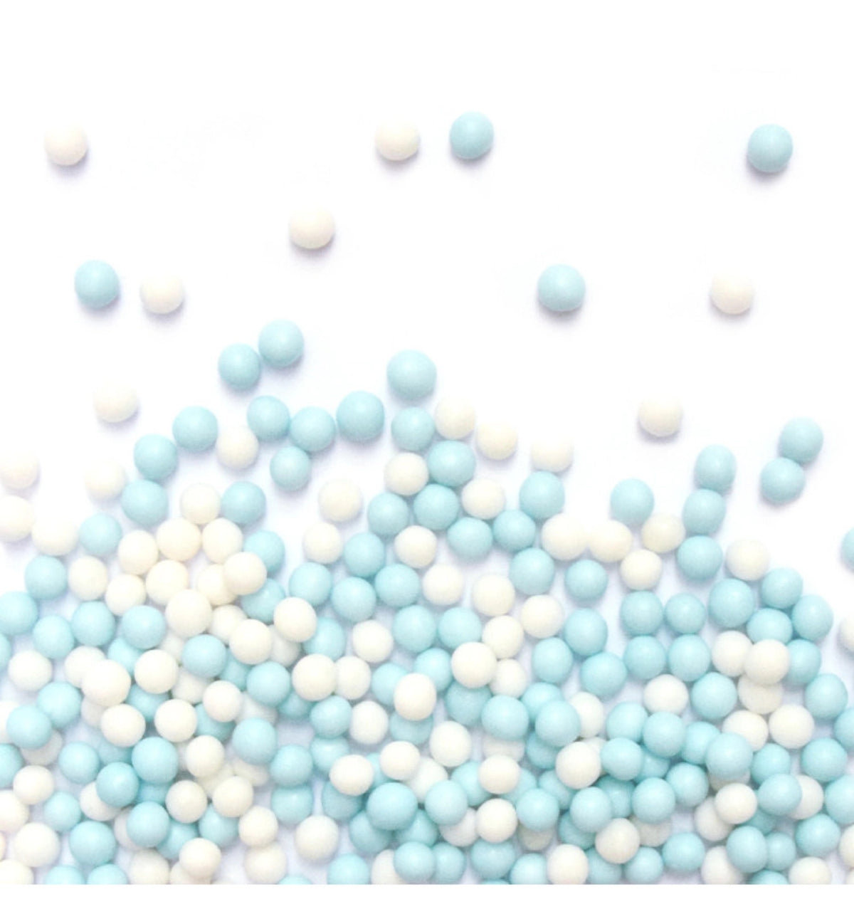 Deko Zucker Perlen weiss blau 55g in Blau präsentiert im Onlineshop von KAQTU Design AG. Zutaten ist von Scrap Cooking
