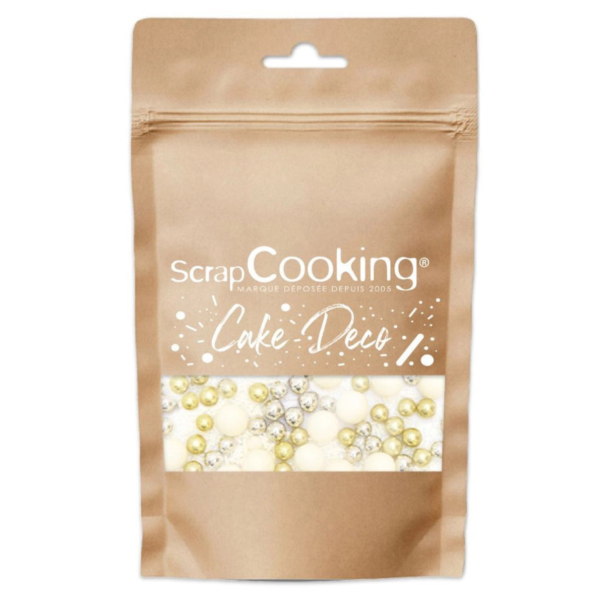 Deko Zucker Mix Zauber-Perlen, gold, silber, weiss in Mehrfarbig präsentiert im Onlineshop von KAQTU Design AG. Zutaten ist von Scrap Cooking