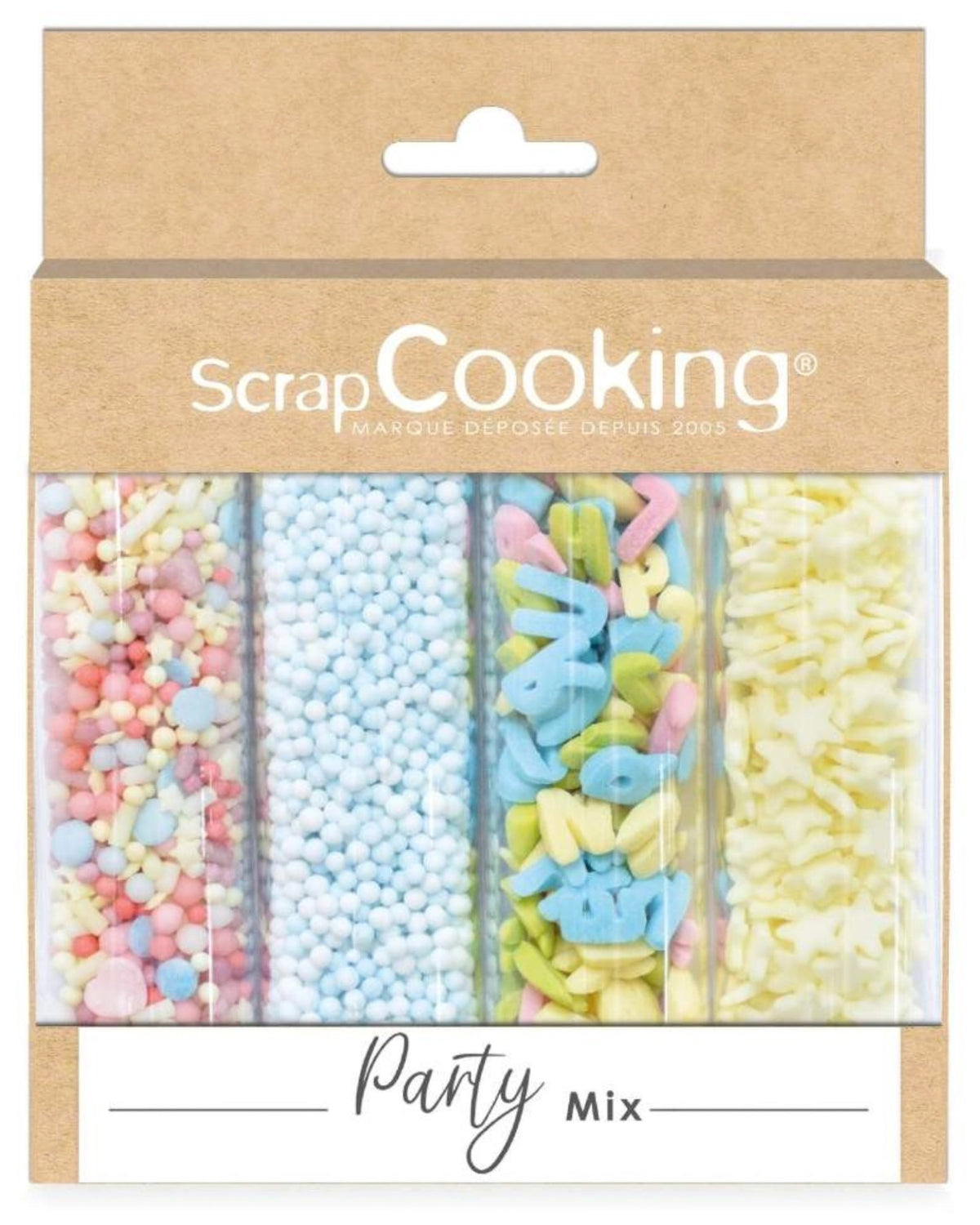 4er Set Zuckerdekors Party Mix 65g in Mehrfarbig präsentiert im Onlineshop von KAQTU Design AG. Zutaten ist von Scrap Cooking