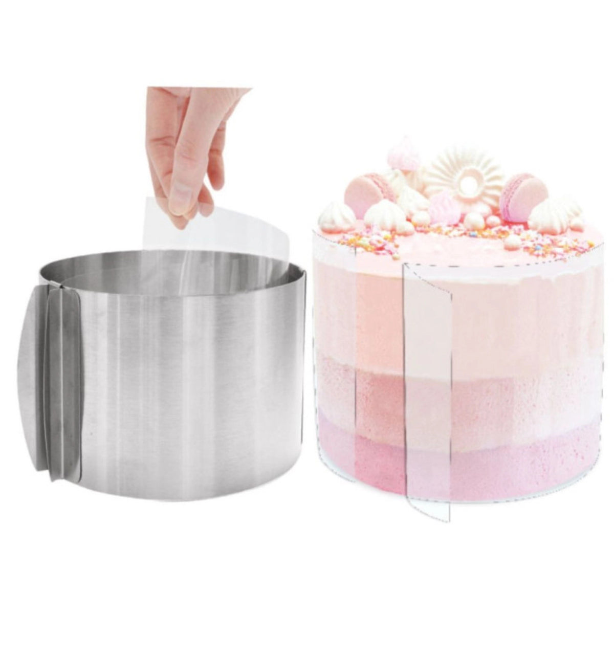 Rhodoid Band hoch H15cm x L150cm in Transparent präsentiert im Onlineshop von KAQTU Design AG. Backutensilien ist von Scrap Cooking