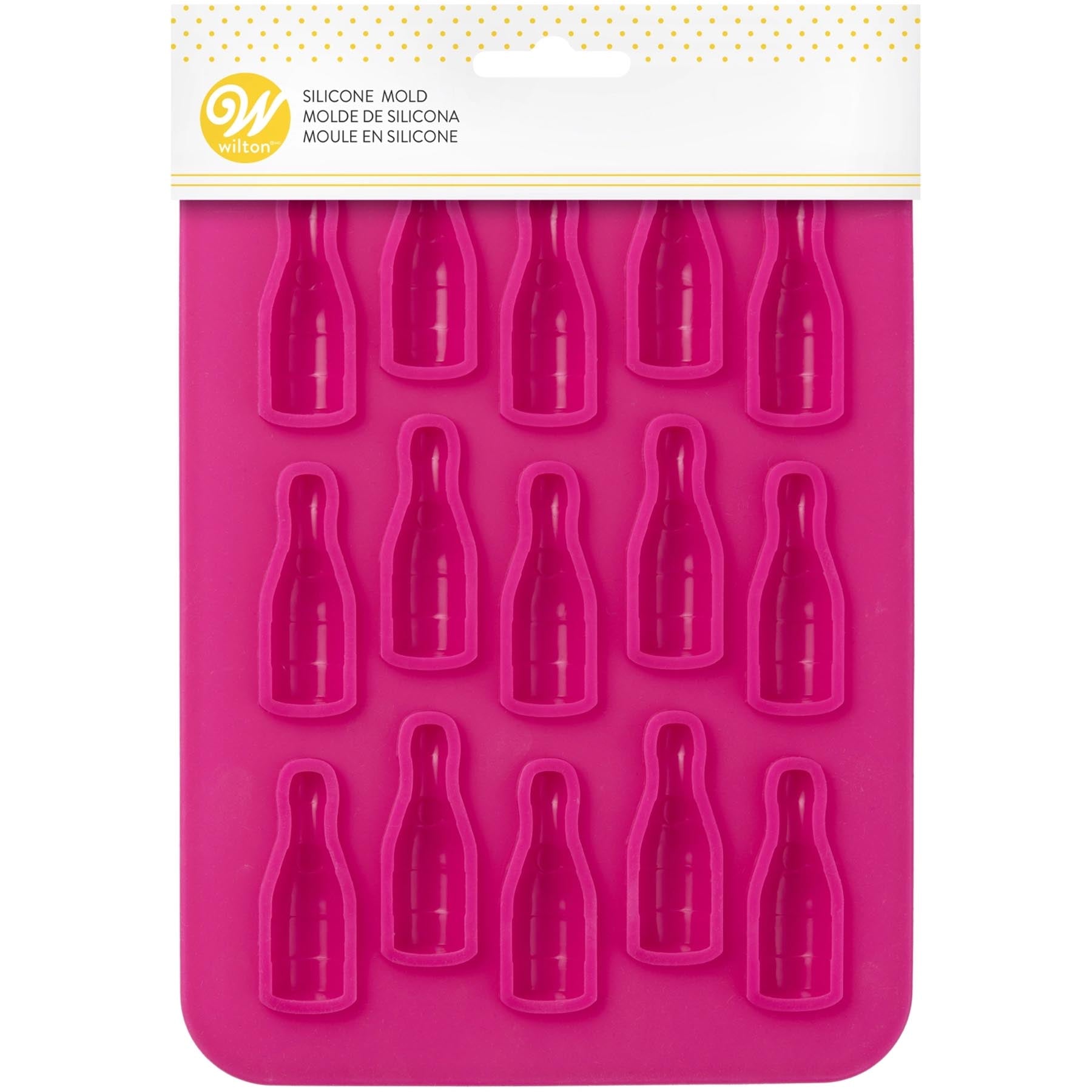 Candy Mold 15er Prosecco in Pink präsentiert im Onlineshop von KAQTU Design AG. Backform / Backblech ist von Maison Truffe
