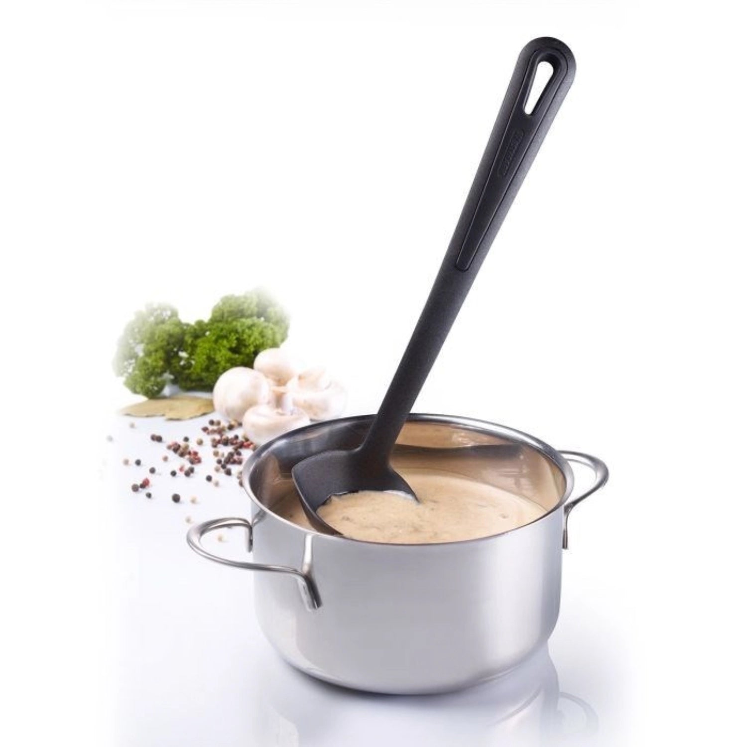 Eleganter Saucenlöffel Gentle Plus von Westmark, ideal zum Servieren von Saucen und Dips, mit ergonomischem Griff und hochwertiger Verarbeitung.