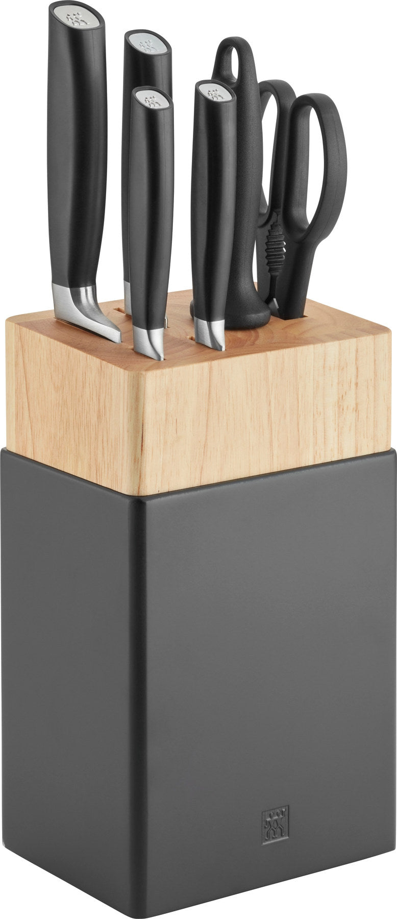 All Star Messerblock, 7-tlg.,chrome-silber in Schwarz präsentiert im Onlineshop von KAQTU Design AG. Messerblock ist von Zwilling Kitchen