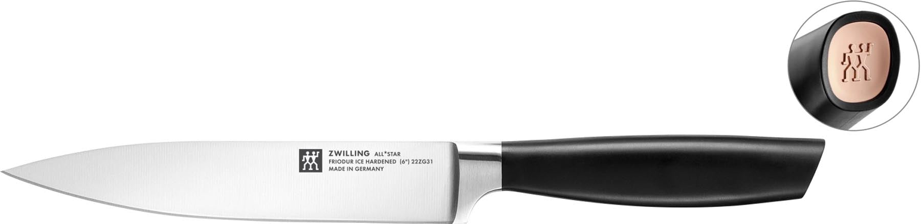 All Star Tranchiermesser 160, rose-gold in Pink präsentiert im Onlineshop von KAQTU Design AG. Küchenmesser ist von Zwilling